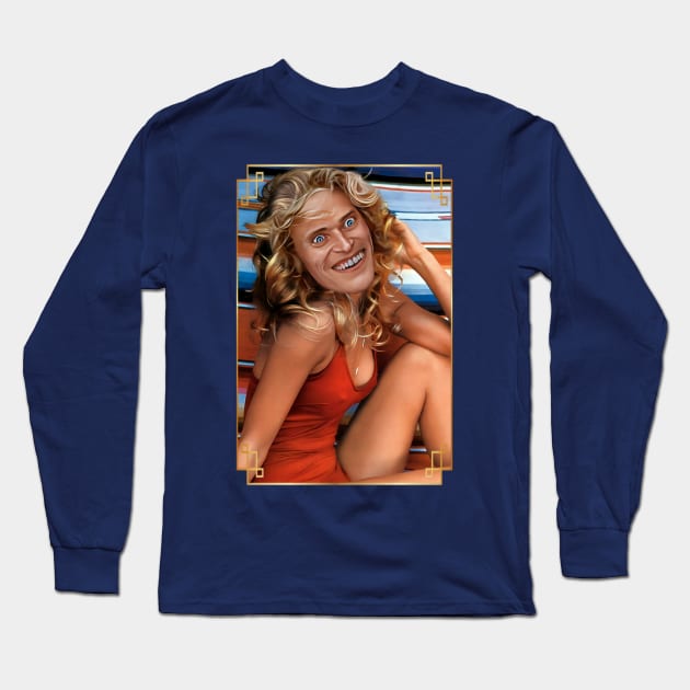 Farrah Fawcett / Willem Dafoe Long Sleeve T-Shirt by Zbornak Designs